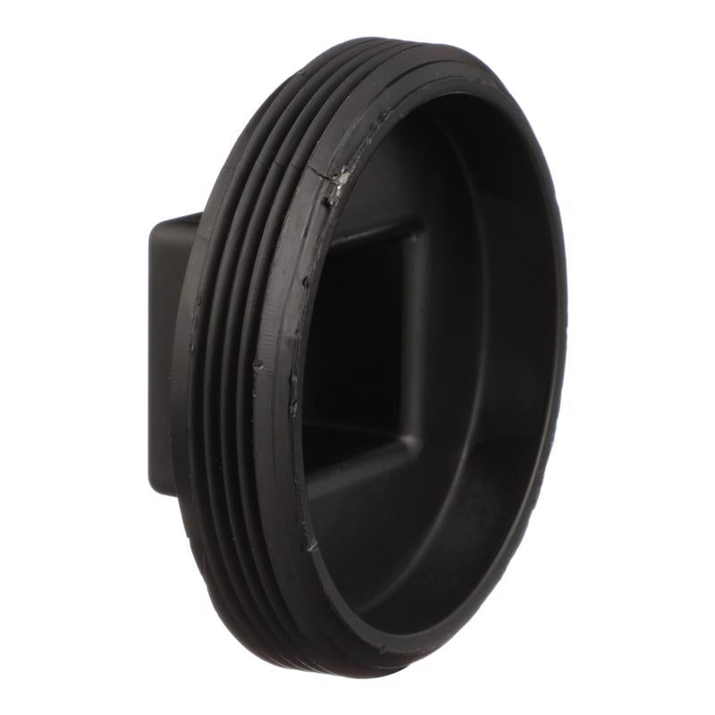 Emery Jensen 4-inch ABS DWV fittings plug clean out, durable plastic pipe fitting for drainage systems.