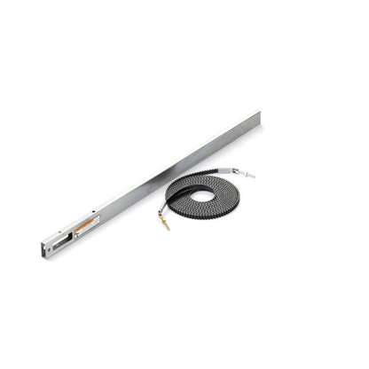 Emery Jensen Rail Extension Kit for closet accessories, showing metal rails and mounting hardware for easy installation.