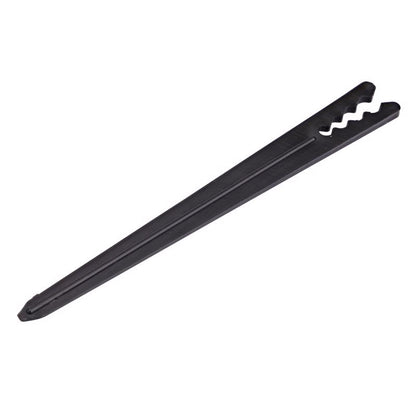 Black 6-inch support stakes from Emery Jensen, 10-pack, durable accessories for garden or plant support.
