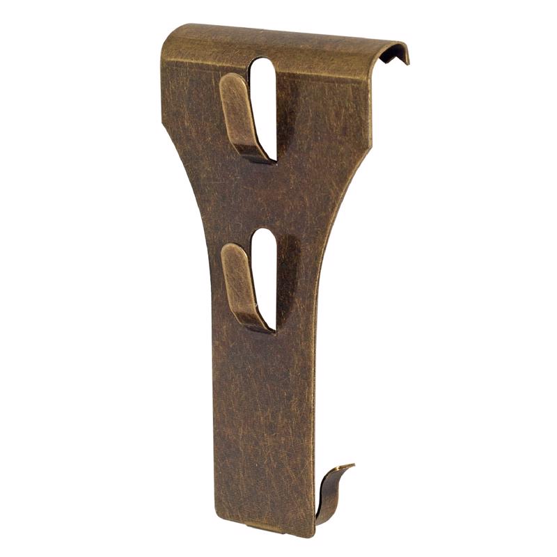 Pair of Emery Jensen Brick Clips 2PK for holding bricks securely, shown attached to a brick surface.