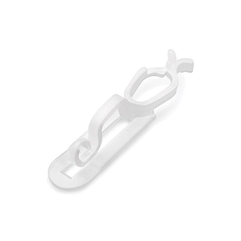 Emery Jensen clay tile light clips used as accessories and holders for securing lighting fixtures on clay tile surfaces.