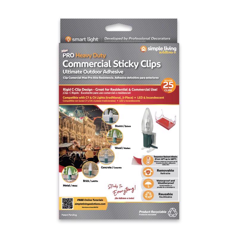 Emery Jensen heavy-duty clip pack with 25 plastic test clips, ideal for holding and securing items in various applications.