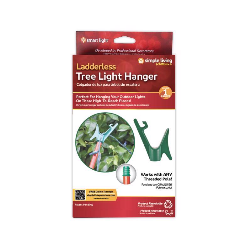 Set of 12 Emery Jensen LDDRLS tree light holders, durable accessories for securing outdoor string lights.