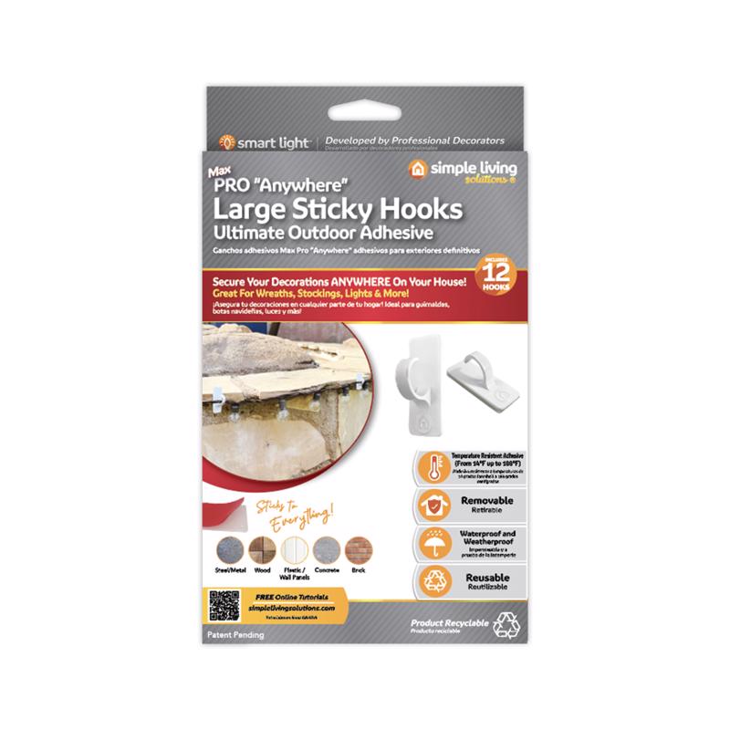 Set of 12 Emery Jensen LRG Hook Clips for organizing and holding items, shown in a close-up image of the clips.