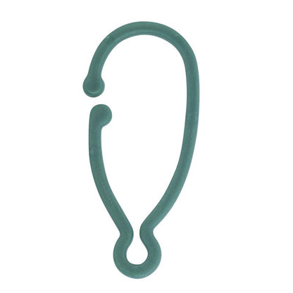 Set of 48 green ornament hooks from Emery Jensen, ideal for hanging holiday decorations and ornaments.