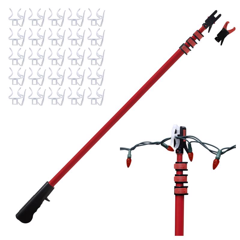 Red Sfe-t-rch ADPT holder by Emery Jensen, 11-inch testing accessory with durable design for versatile use.
