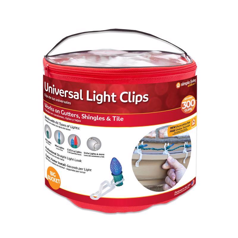 Emery Jensen universal light clip holder, 300-pack, versatile accessory for securing lighting equipment or cables.