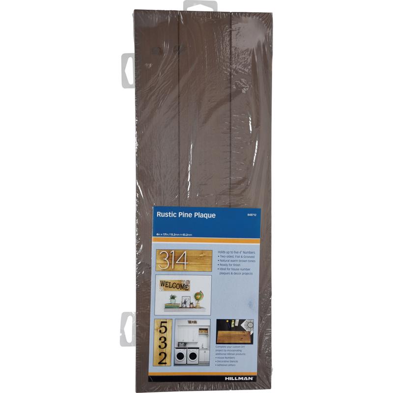ADDRESS PLATE RUSTC WD - Pack of 3