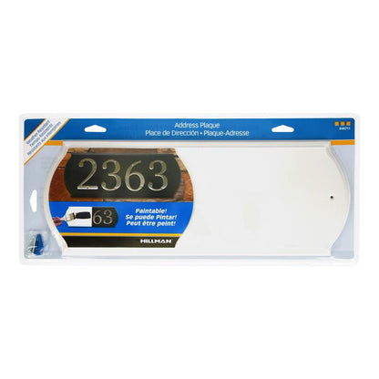 ADDRESS PLATE WHT 6X16" - Pack of 3