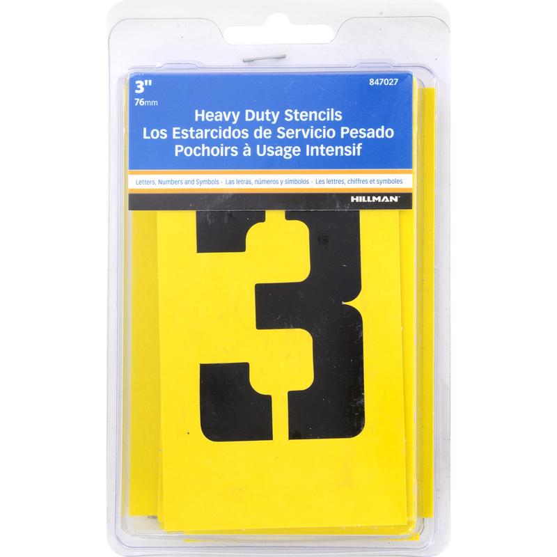 Emery Jensen HD 3-inch address stencil kit with 36 durable stencils for marking and labeling.