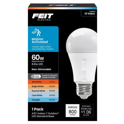LED MTN ACTV A19 E26 60W