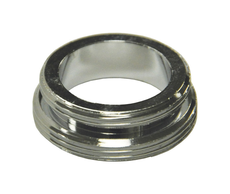 Emery Jensen M/F adapter 15/16-55/64 for aerators and plumbing connections, showing metal fitting with threaded ends.