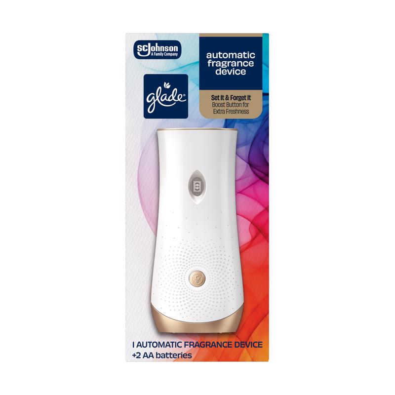 Emery Jensen aerosol air freshener holder designed for auto air fresheners, with a sleek, compact mounting clip for vehicle use.