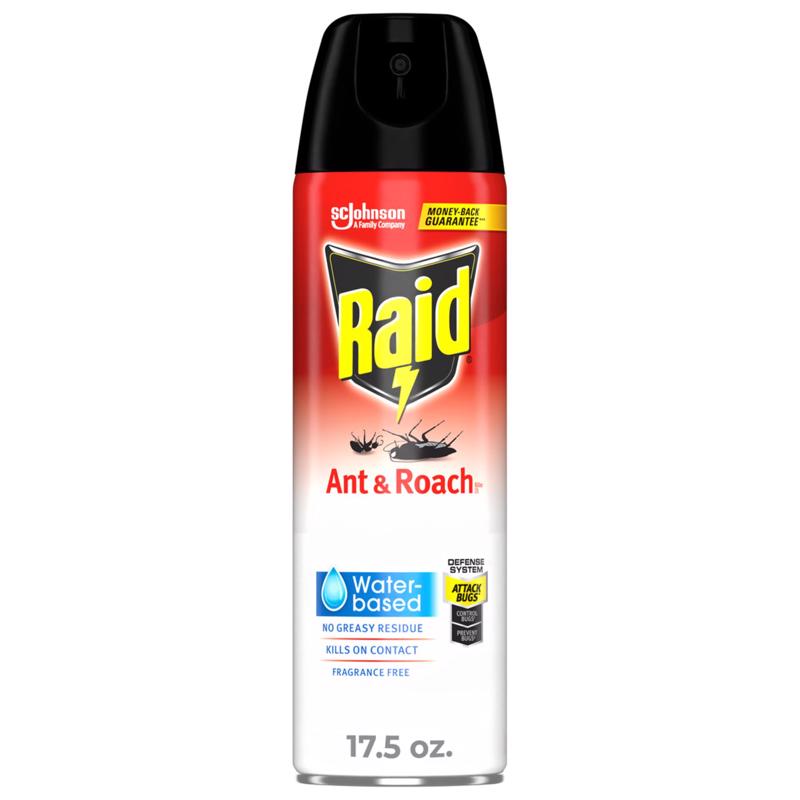 Emery Jensen ant and roach killer aerosol can, 17.5oz, with spray nozzle and label showing insect control product for pests.