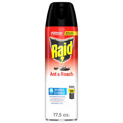Emery Jensen ant and roach killer aerosol can, 17.5oz, with spray nozzle and label showing insect control product for pests.
