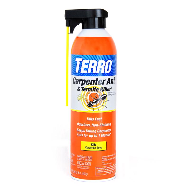 Six Emery Jensen Carpenter Ant and Termite Aerosol Insecticides in 16oz cans, ideal for pest control around the home.