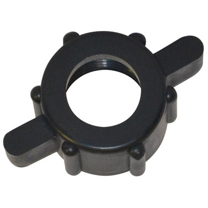 Emery Jensen FEML SWVL HS adapter fitting for 11/16-inch agricultural sprayer hoses, durable gray plastic construction