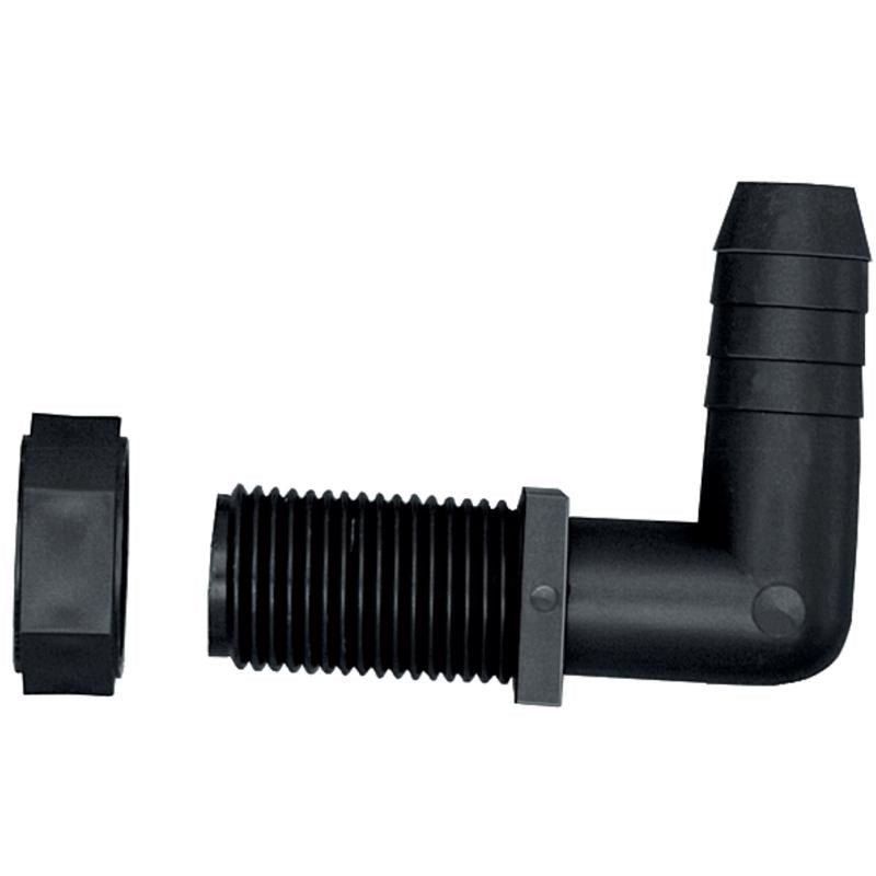 HS ELBW PL BLK11/16X1/2"