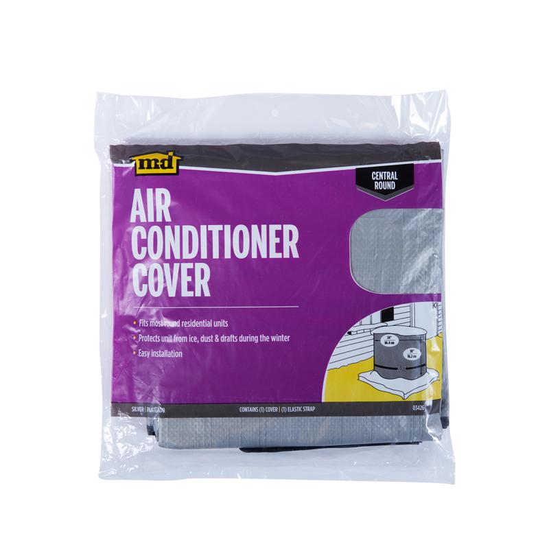 Emery Jensen round air conditioner cover, 34x30 inches, protective outdoor cover for AC units.