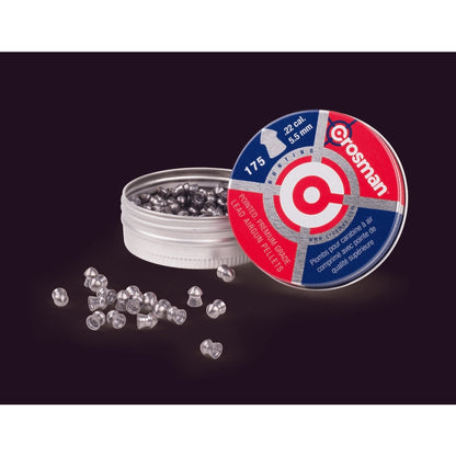 Emery Jensen PNT Pellet 0.22 caliber air gun accessories, 175-count box of pellets for air rifles.
