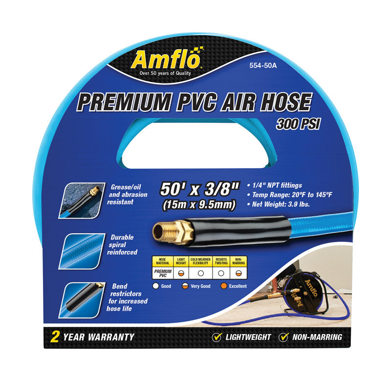 HOSE AIR 3/8"X50' BLUE