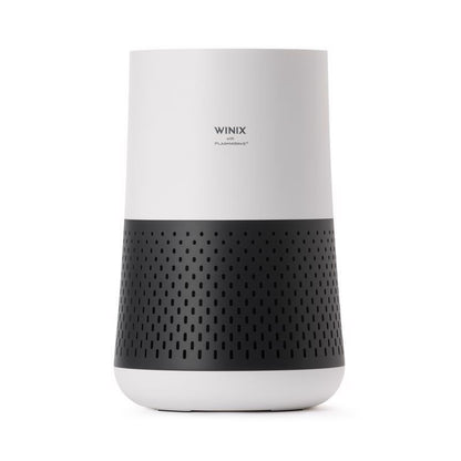 Emery Jensen AIR PURF A231 air purifier, designed for 1110 sq ft, with sleek white body and adjustable air quality controls.