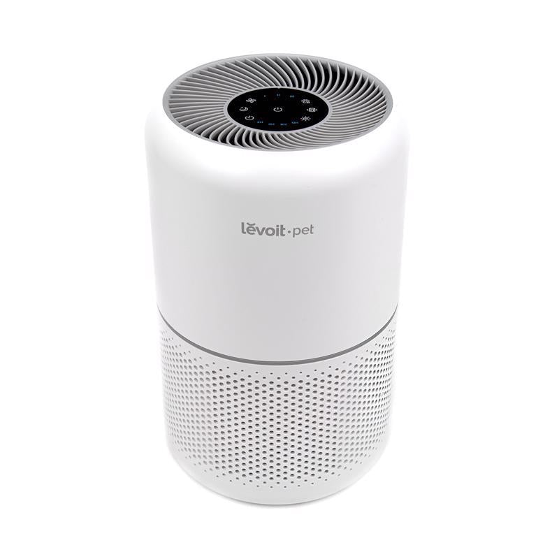 Emery Jensen air purifier in white designed for 219 sq ft space, featuring a sleek modern look and compact design.