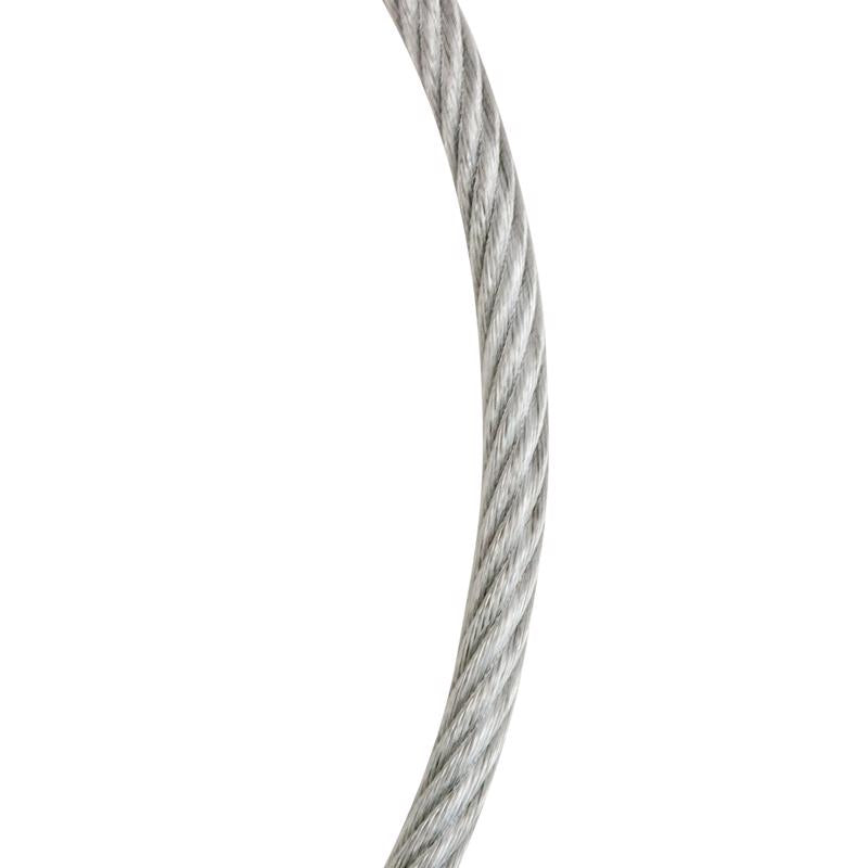 Emery Jensen aircraft cable, 20 ft by 1/4 inch, clear vinyl-coated, pack of 5, durable steel wire for heavy-duty applications