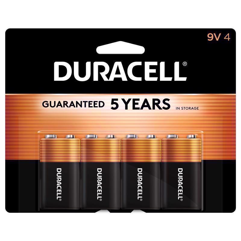 BATTERIES ALKLINE 9V 4PK