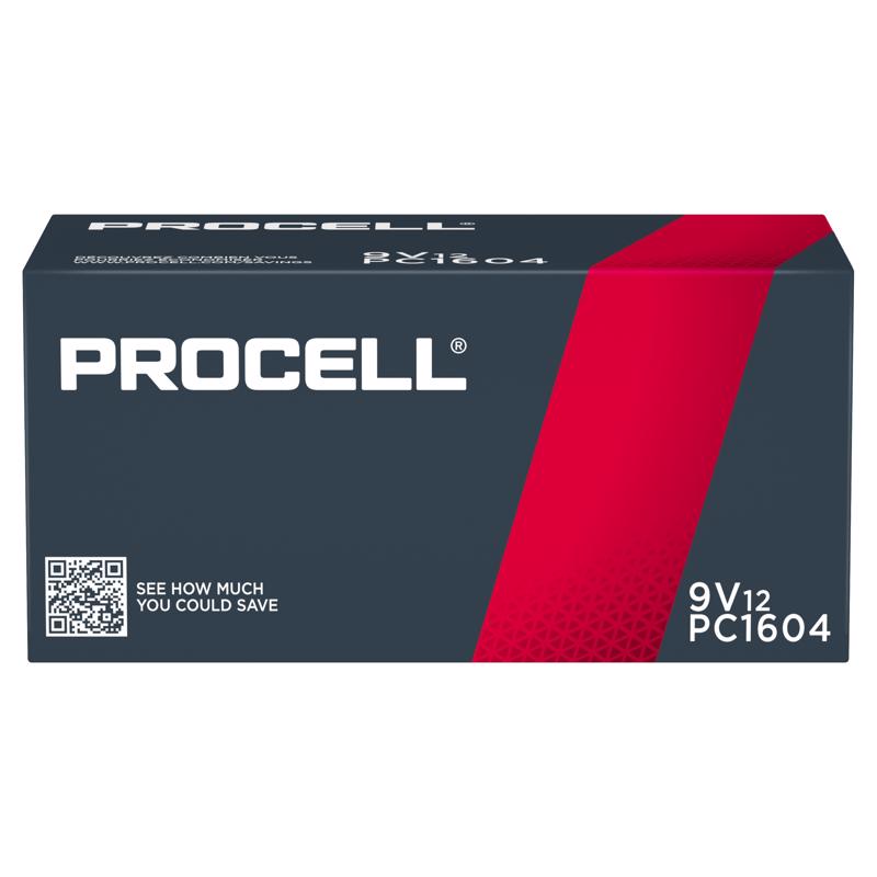 BATTERY ALKALINE 9V 12PK