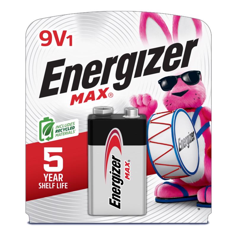BATTERY ALKALINE 9V 1PK