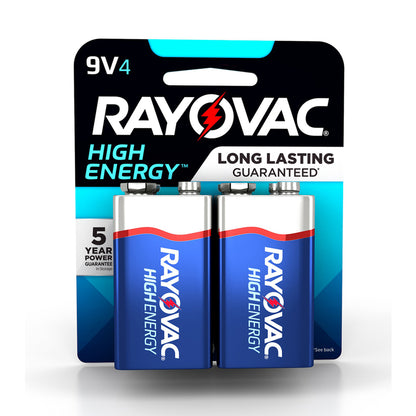 BATTERY ALKALINE 9V 4PK