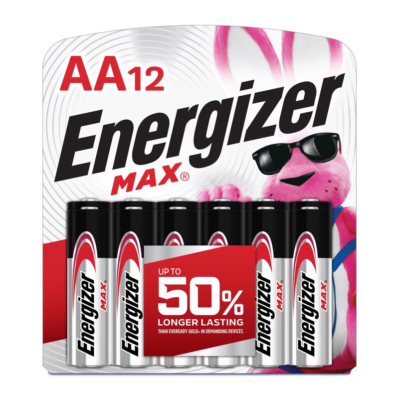 BATTERY ALKALINE AA 12PK