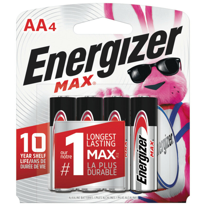BATTERY ALKALINE AA 4PK