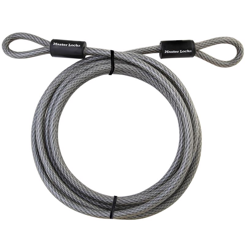 Steel cable securing cable, 3/8 inch by 15 feet, flexible all-chain security cable by Emery Jensen.