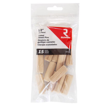 DOWEL PIN FLTD 1/2" 15PK - Pack of 5
