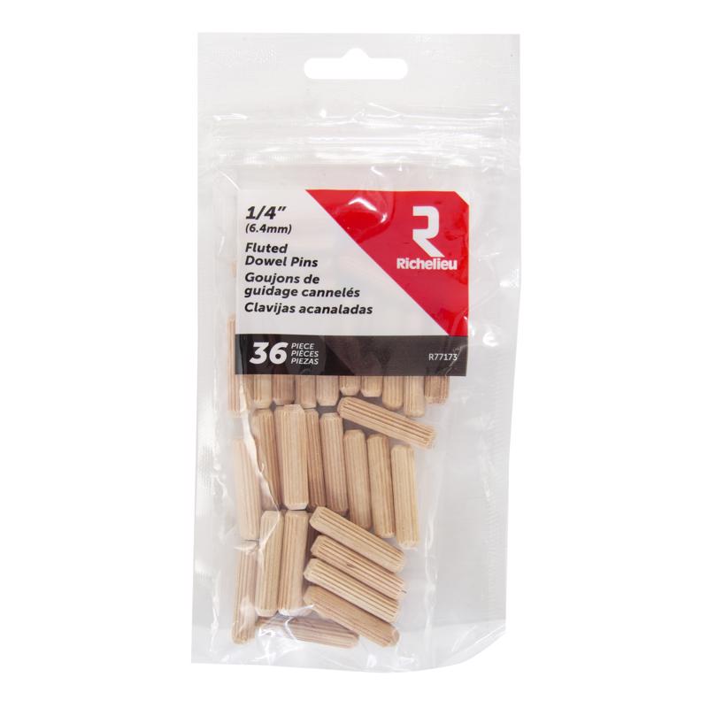 DOWEL PIN FLTD 1/4" 36PK - Pack of 5