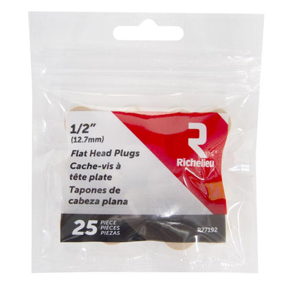 HEAD PLG FLT BIRCH 1/2" - Pack of 5