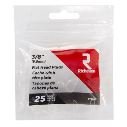HEAD PLG FLT BIRCH 3/8" - Pack of 5