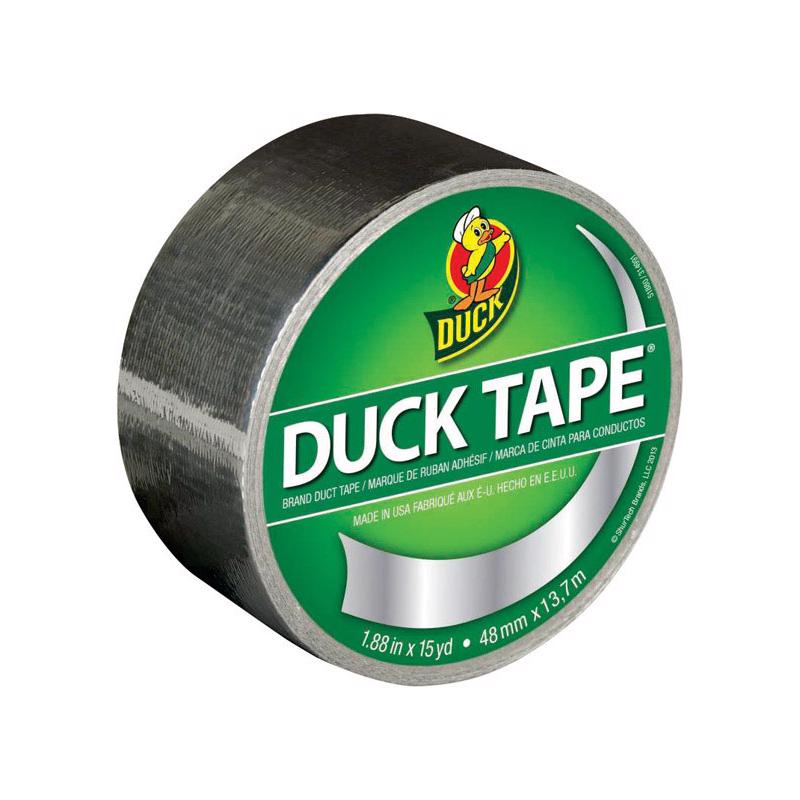 Emery Jensen chrome duct tape 15-yard roll, durable all-purpose adhesive tape for repairs and sealing tasks.