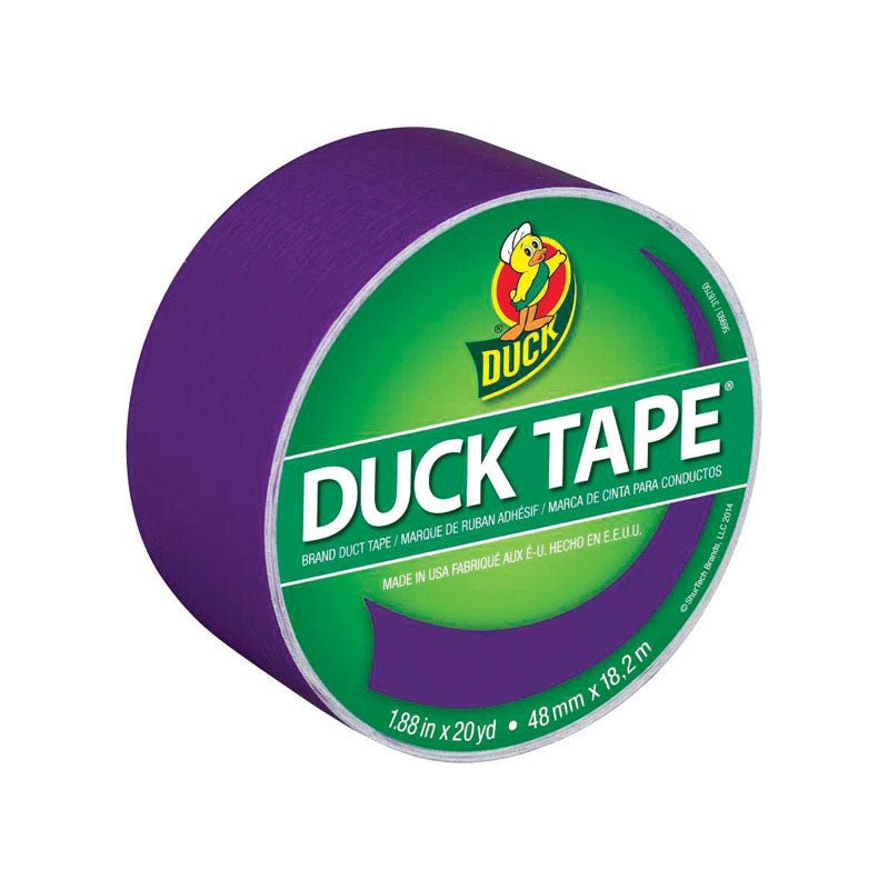 Purple Emery Jensen all-purpose duct tape roll with a sturdy, flexible surface suitable for repairs and sealing.