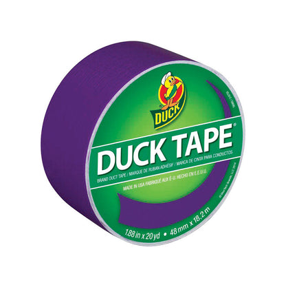 Purple Emery Jensen all-purpose duct tape roll with a sturdy, flexible surface suitable for repairs and sealing.