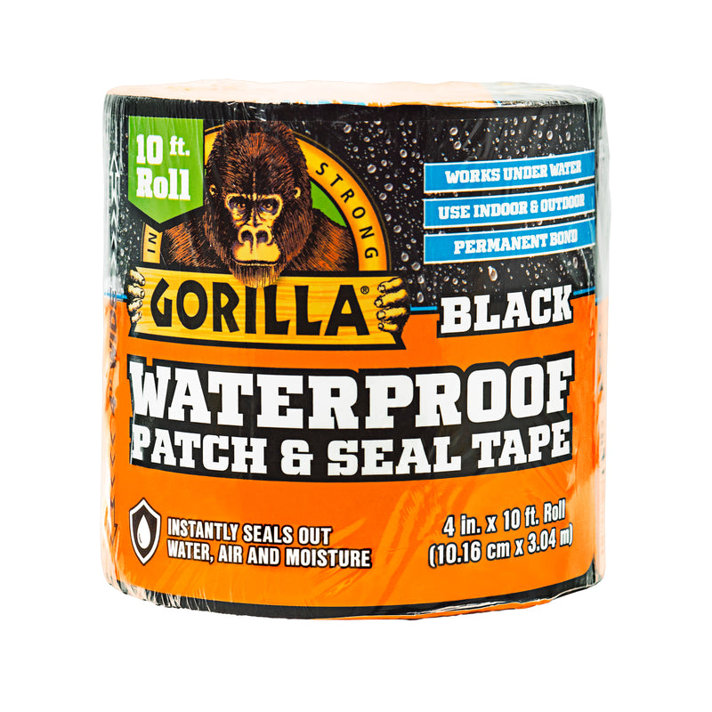 Emery Jensen Gorilla Tape patch and seal all-purpose duct tape rolled 10 inches wide, durable and strong for repairs.