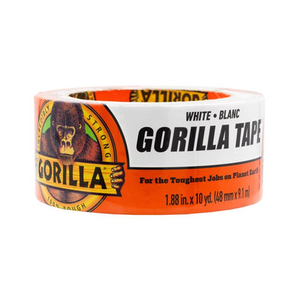GORILLA TAPE WHITE 10YD - Pack of 6