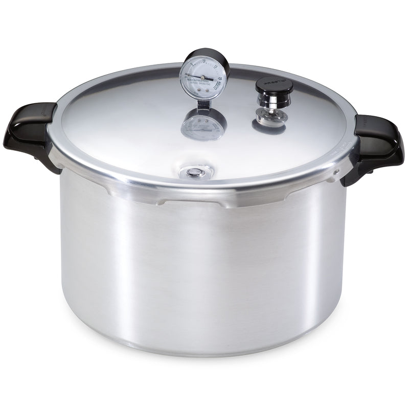 Emery Jensen 16-quart aluminum pressure cooker and canner for home food preservation and canning.