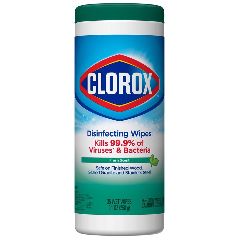 Emery Jensen Clorox disinfectant all-purpose cleaner 35-pack bottles for household and commercial cleaning.