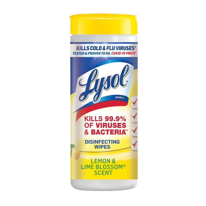 LYSOL SAN WIPES Lem/lime