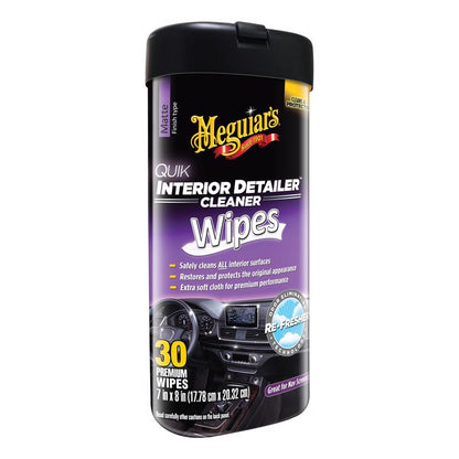 Emery Jensen QUIK Interior DetailWipe all-purpose cleaner in a resealable package, designed for quick interior cleaning.