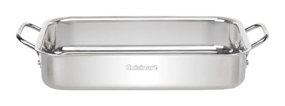 Emery Jensen 13.5-inch aluminum lasagna pan, stainless steel bakeware for baking and roasting in the kitchen.