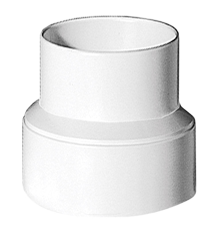 Aluminum pipe fitting adapter from Emery Jensen, red 3x4 inch plastic connection for plumbing or construction projects.